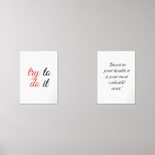 Investieren Sie in Ihre Gesundheit, es ist der wer Bilderwand Sets