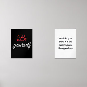 Investieren Sie in Ihren Geist, es ist das Wertvol Bilderwand Sets