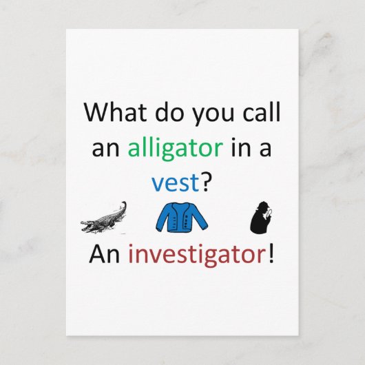 Investigator Joke Postkarte (Vorderseite)