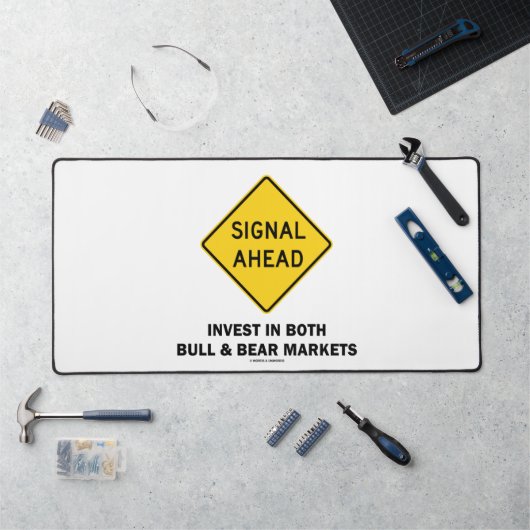Investitionen in Bull- und Bärenmärkte Schreibtischunterlage (Arbeitsplatz)