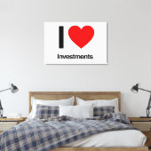 Investitionen in Liebe Leinwanddruck (Insitu (Schlafzimmer))