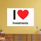 Investitionen in Liebe Leinwanddruck (Insitu (Wohnzimmer))
