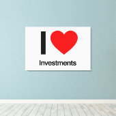 Investitionen in Liebe Leinwanddruck (Insitu (Holzboden))