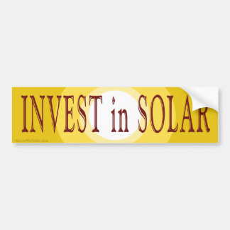 Investitionen in solaren Autoaufkleber