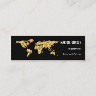 Investitions-Finanzberater-Analytiker Mini Visitenkarte