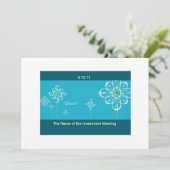 Investitions-Sitzungs-Einladungs-Karte Einladung (Stehend Vorderseite)