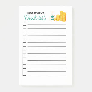 INVESTITIONSLISTE KARO POST-IT KLEBEZETTEL