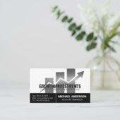 Investitionstabelle | Finanziell Visitenkarte (Stehend Vorderseite)