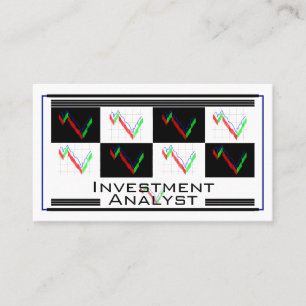 Investment Analyst Geldmanagement-Strategie Pro Visitenkarte