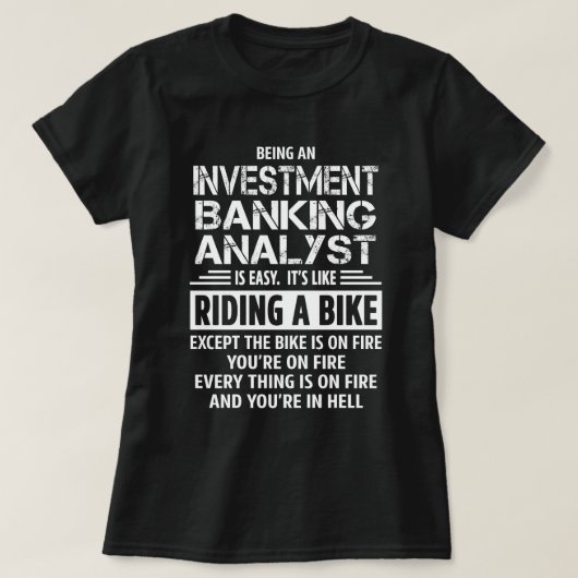 Investment Banking Analyst T-Shirt (Design vorne)