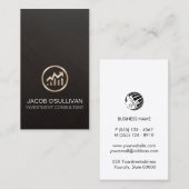 Investment Consultant Stock Broker Visitenkarte (Vorne/Hinten)