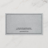 Investmentbank | Bank | FINANZINSTITUT Visitenkarte (Rückseite)