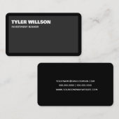 Investmentbank Visitenkarte (Vorne/Hinten)