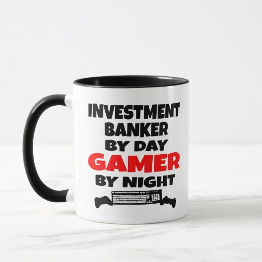 Investmentbanker Gamer Tasse (Links)