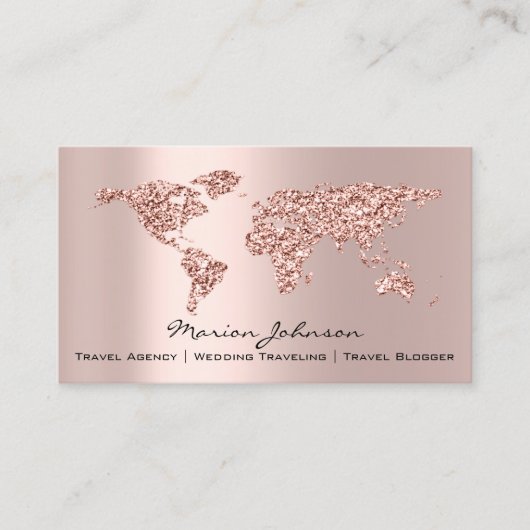 Investments Finance Wedding Travel World Rose Visitenkarte (Vorderseite)