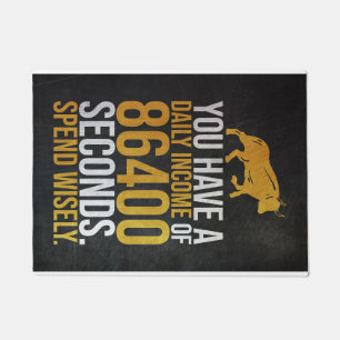 Investor 86400 Seconds Daily Income Fußmatte