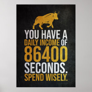 Investor 86400 Seconds Daily Income Poster