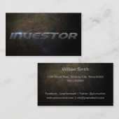 Investor business card visitenkarte (Vorne/Hinten)