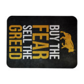 Investor Buy Fear Sell Greed Trader Magnet (Horizontal)