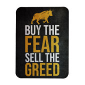 Investor Buy Fear Sell Greed Trader Magnet (Vertikal)
