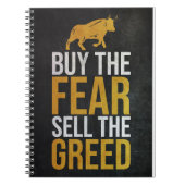 Investor Buy Fear Sell Greed Trader Notizblock (Vorderseite)