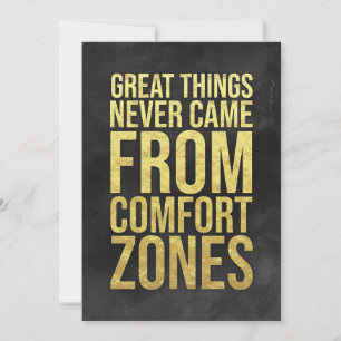 Investor Comfort Zones Dankeskarte