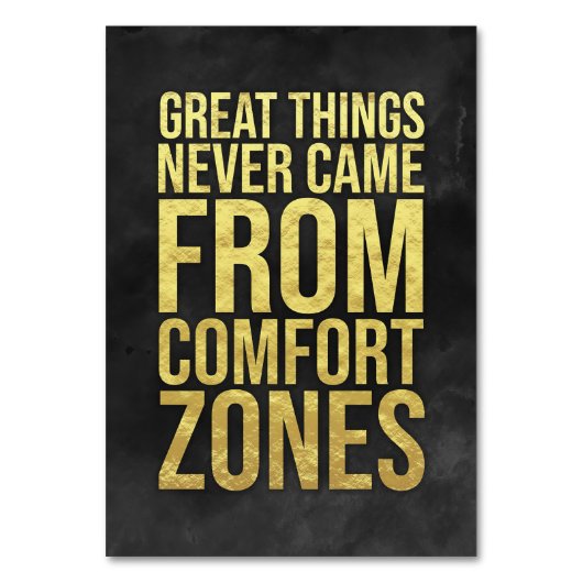 Investor Comfort Zones Tischnummer (Vorderseite)