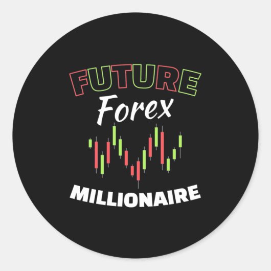 Investor Future Forex Millionaire Runder Aufkleber (Vorderseite)
