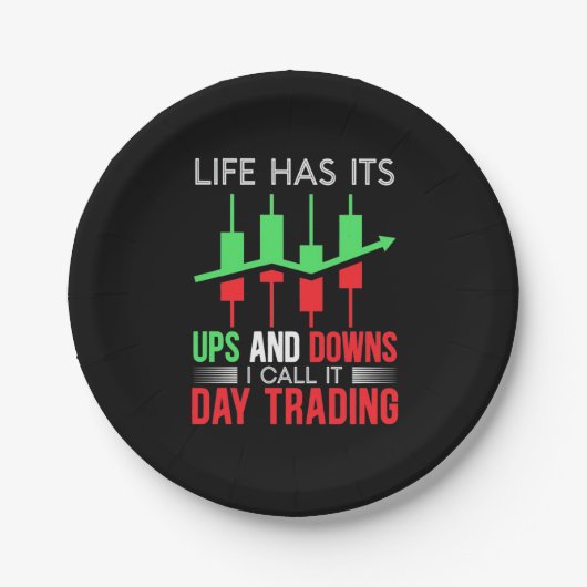 Investor I Call It Day Trading Pappteller (Vorderseite)