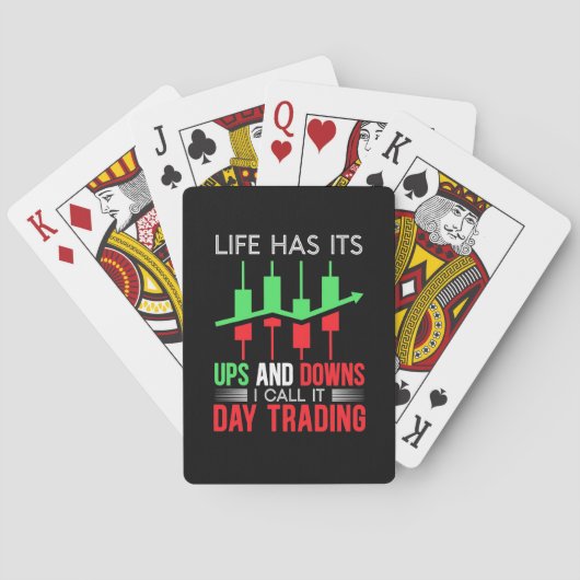 Investor I Call It Day Trading Spielkarten (Rückseite)