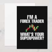 Investor Ich bin ein Forex-Händler Einladung (Vorne/Hinten)