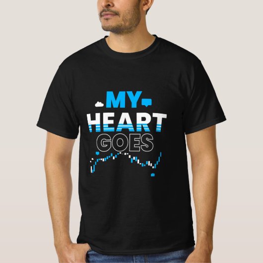 Investor My Heart Goes Chart T-Shirt (Vorderseite)