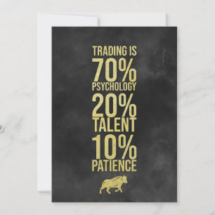 Investor Trading Talent Geduld Dankeskarte