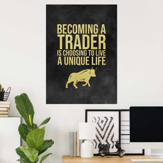 Investor wird Händler Poster (Heimbüro)