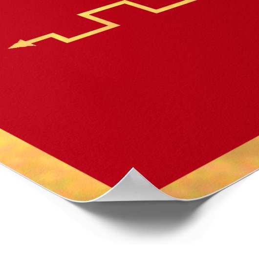 Invictus Ancient Gold Poster (Ecke)