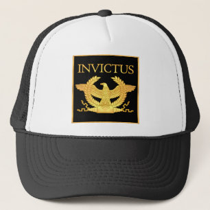 Invictus Eagle auf Schwarzem Truckerkappe