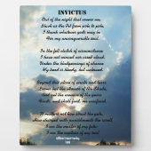 INVICTUS-Gedicht Fotoplatte (Vorderseite)