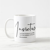 Invictus Gedicht - Ich bin der Meister meines Schi Kaffeetasse (Links)
