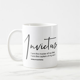Invictus Gedicht - Ich bin der Meister meines Schi Kaffeetasse