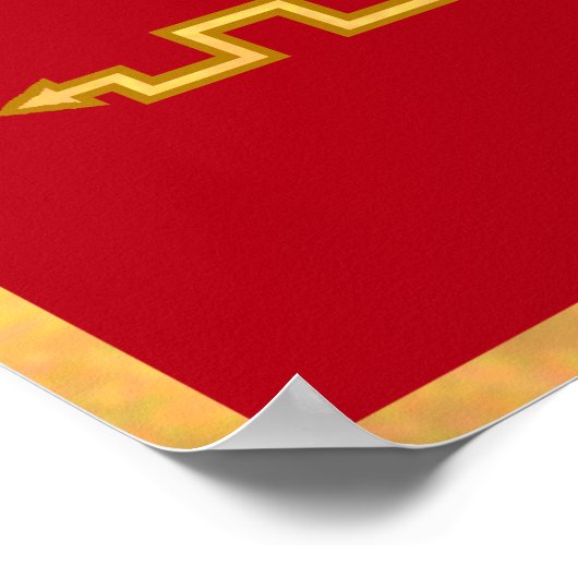 Invictus-Gravur-Goldplakat Poster (Ecke)