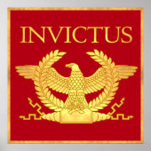 Invictus-Gravur-Goldplakat Poster (Vorne)