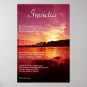 Invictus ~ Inspirationsgedicht Poster (Vorne)
