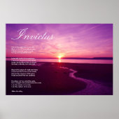 Invictus ~ Inspirationsgedicht Poster (Vorne)