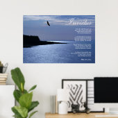 Invictus ~ Inspirationsgedicht Poster (Heimbüro)