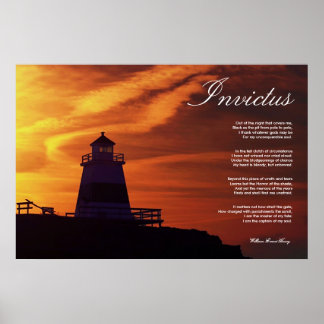 Invictus ~ Inspirationsgedicht. Poster