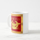 Invictus Kaffee-Tasse mit Goldgrenze Kaffeetasse (Vorderseite Links)