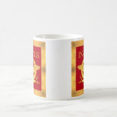 Invictus Kaffee-Tasse mit Goldgrenze Kaffeetasse (Mittel)
