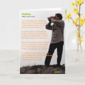 Invictus Karte (Gelbe Blume)