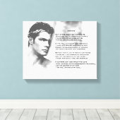 Invictus Leinwanddruck (Insitu (Holzboden))