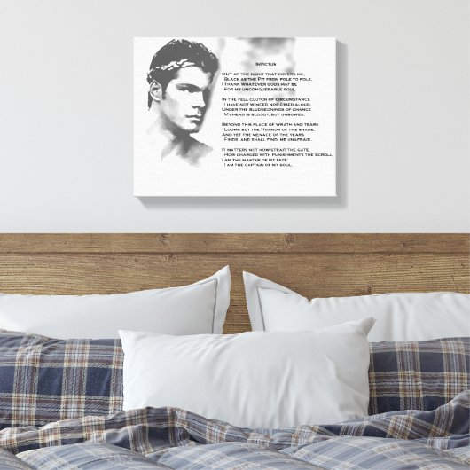 Invictus Leinwanddruck (Insitu (Schlafzimmer))